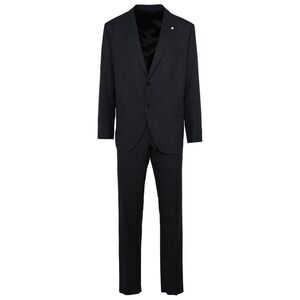Luigi Bianchi Gray Virgin Wool Suit Men